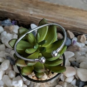 Silver baby cuff bracelet